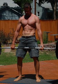 Fig.1: MMM enjoys a brief zero dollar workout on the patio.